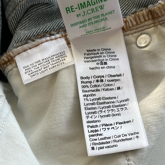 J.Crew JCREW 10" BILLIE Demi-Boot Crop Jeans #BK657 size 27P WINDSURF LIGHT-WASH - Picture 8 of 12